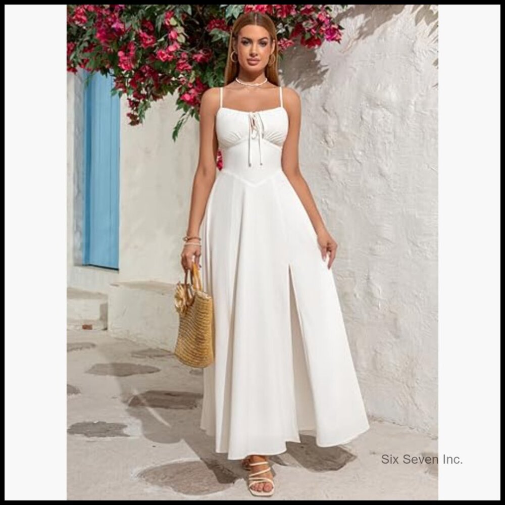 Polyester Elastane Spaghetti Strap Corset Dress B… - image 3